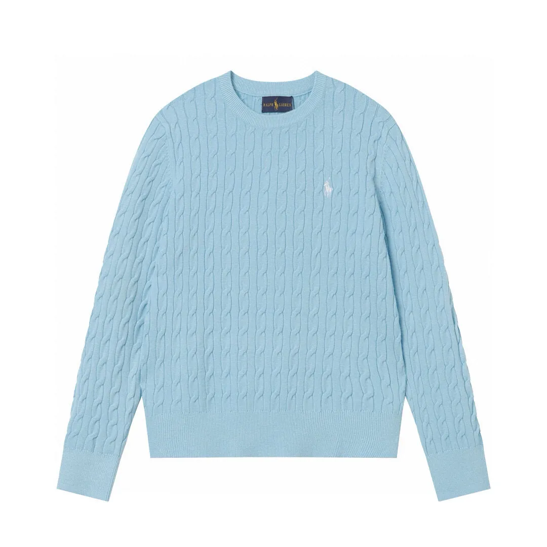 P186 Style No.: 601 -Ralph Lauren RL classic war horse logo embroidered pullover long-sleeved sweater on the chest -The item is made of custom-dyed and custom-spun yarn, purchased from the original version. A full set of customized accessories. Details determine success or failure. Heavy new autumn and winter product. High weight. Soft and delicate. The upper body effect is very nice. Loose fit. Women's model. -Color: white, gray, navy blue, red, khaki, blue, pink. -Sizes: S / M/ Ｌ S size 80-100 jins, M size 100-120 jins, Large size 120-135 jins